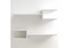 Set 2 mensole da parete modello DIAPASON WHITE - L 75 cm