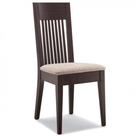 Sedia K4  in legno con sedile imbottito