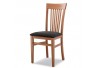 Sedia K1 in legno con sedile imbottito/paglia/massello